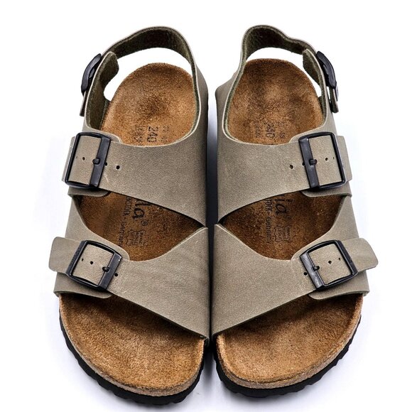 Birkenstock Betula Women's Olive Green Open Toe Double Strap Sandals Size 6 2346 - Picture 7 of 16